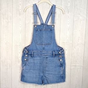 Madewell Adirondack Short Overalls in Phillips Wash Size M Blue Denim NWT AK284